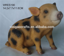 Realistic Resin Fiberglass Decorative Pig Sculpture