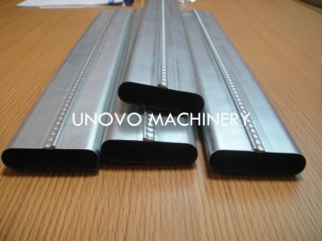 unovo cold rolled steel flat oval tube