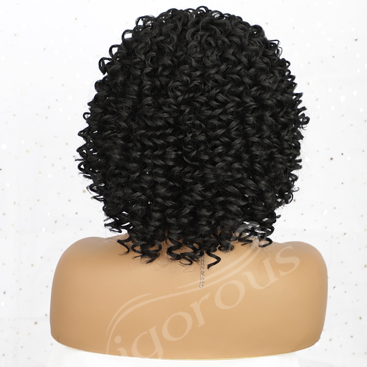 Wholesale Cheap Wrap Short Elastic Fashion Kinky Curly Lady Supplier Daily Party Soft Headband Synthetic Wig