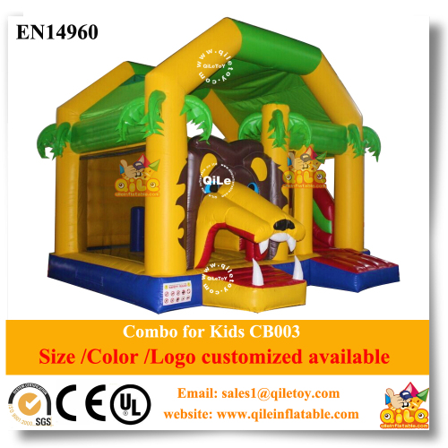 Inflatable bouncer CB003 2 in 1 Play Center combo slide bounce