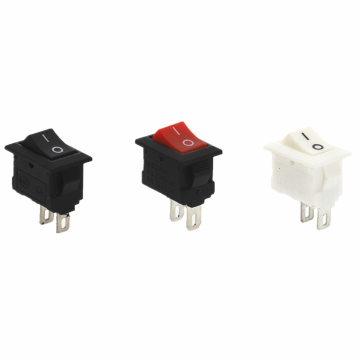 10Pcs Push Button Switch 10x15mm SPST 2Pin 3A 250V KCD11 Snap-in On/Off Rocker Switch 10MM*15MM Black Red and White