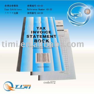 Tax Invoice Statement Book,cash receipt book,restaurant small docket book,docket book,phone message book