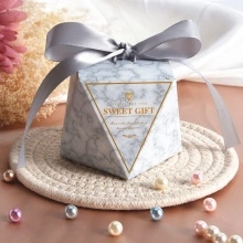 Delicacy Diamond รูปร่างกล่องกระดาษแข็ง Candy บรรจุ