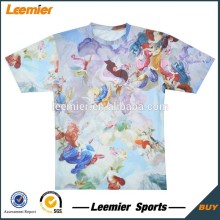 Custom label polyester dry fit fabric sublimation sports t-shirt