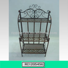 Multifunctional Metal Folding Piper Bakers Rack Four Shelves