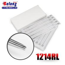 Solong tattoo needles 14rl round liner cosmetic tattooing needles supply needle tattoo