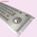 High quality 304 stainless steel keyboard with trackball