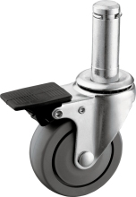 Light Duty PU Wheel Stem Castors
