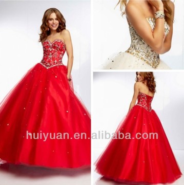 Embroidery and Beading Bodice Bridesmaid Dress 2013