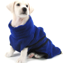 Microfiber Pet Bathrobe With Waist Belt Dog Bathrobe