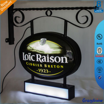 Outdoor led backlit advertising acrylic light box signage