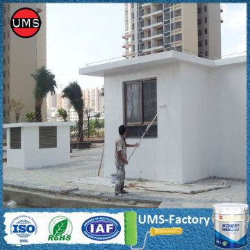 White stone effect masonry wall paint