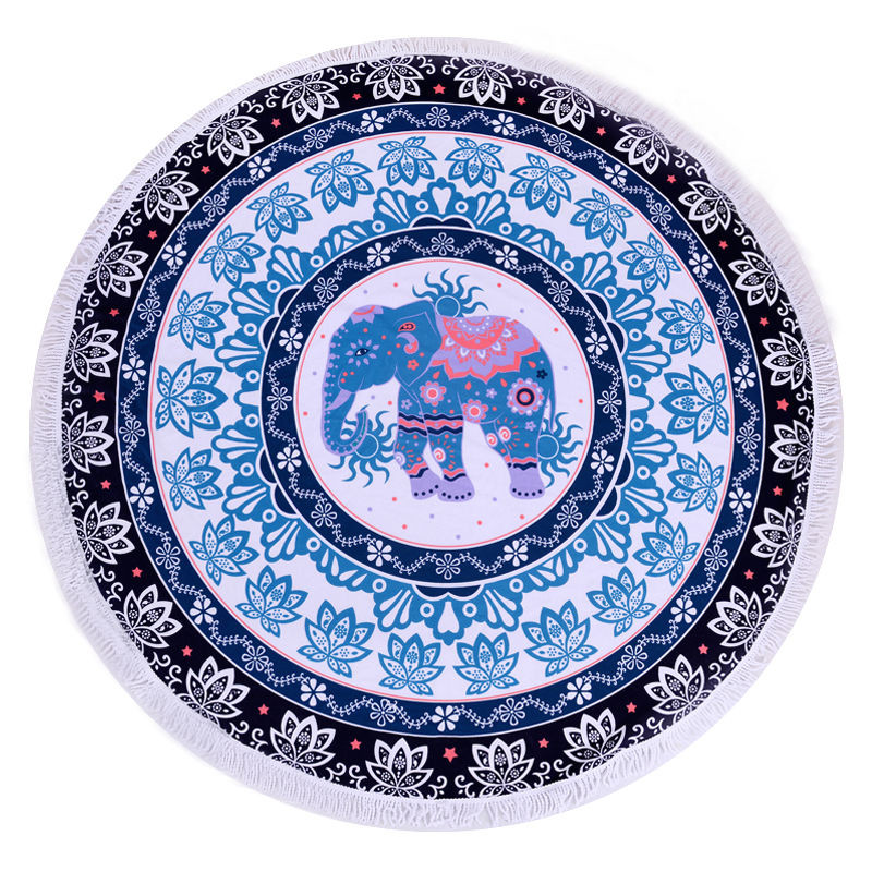 Print Round Beach Towel