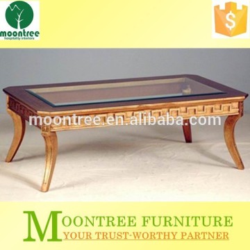 MCT-1124 Top Quality Glass Top Rectangular Coffee Table