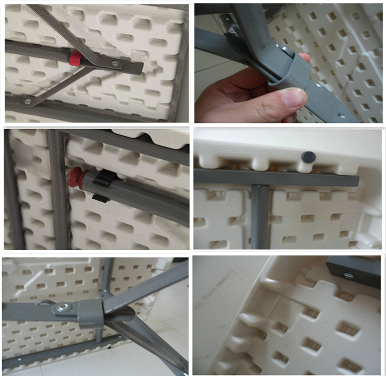 6ft plastic rectangular table/183cm lightweight PE table