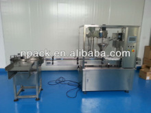 automatic vial filling and sealing machine for powder