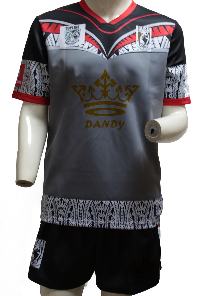 Parte superior de rugby sublimada costume dos homens da aptidão