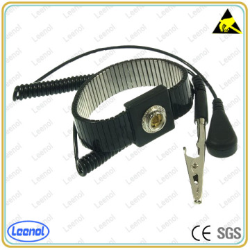 LN1403 ESD Metal Wrist Strap With Coil Cord