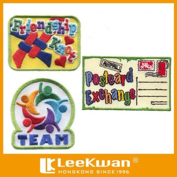 Team friendship patch iron on embroidery patch, sports team patch, association embroidered patch