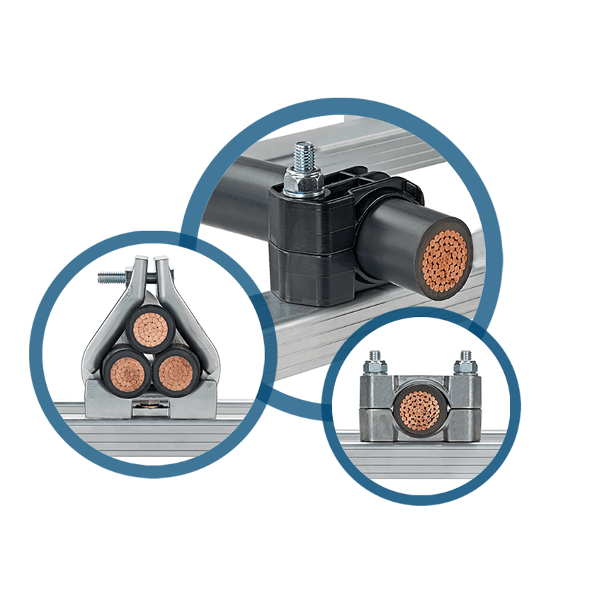 Rozsdamentes acél 316 szárnyú kábelbilincs IEC61914-gyel