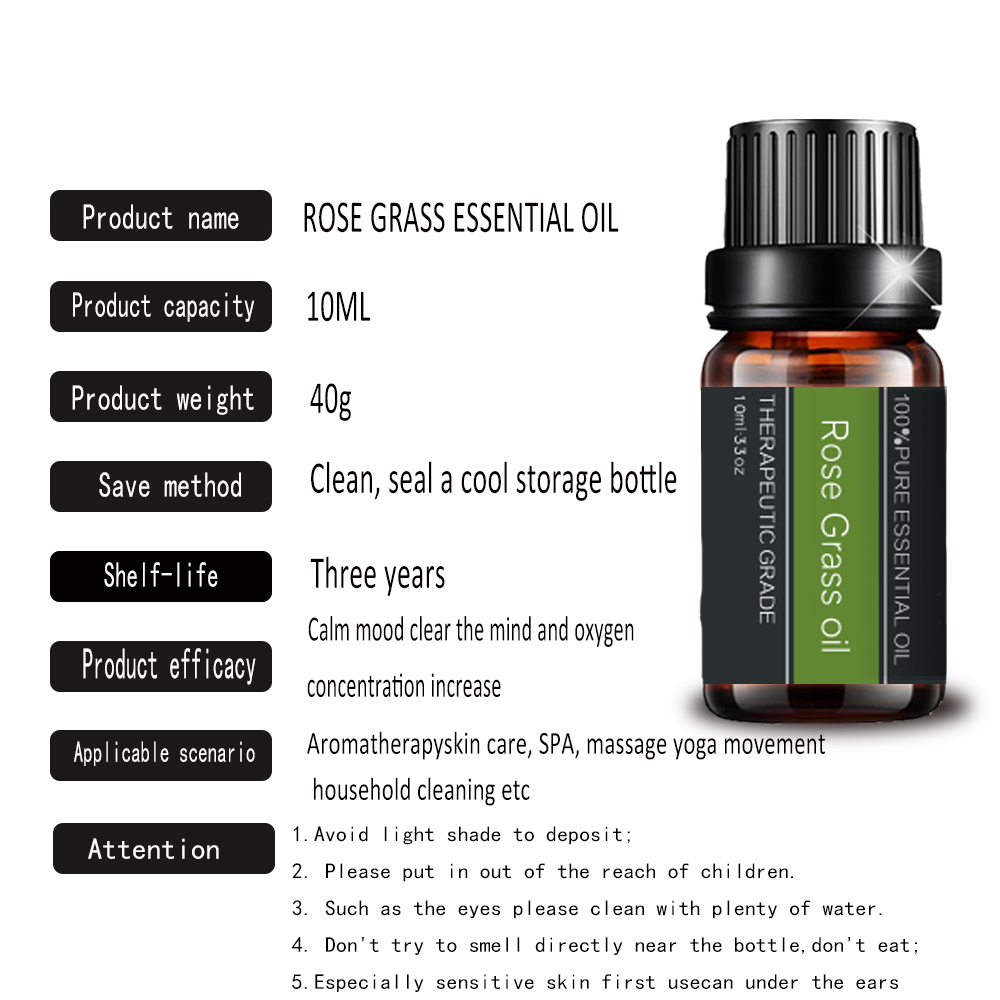 Minyak Palmarosa Minyak Rosegrass Pure Minyak Esensial Untuk Aromaterapi