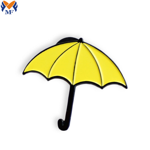 Pin ombrello smaltato personalizzato in metallo artigianale