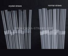 transparent flexible drinking straws