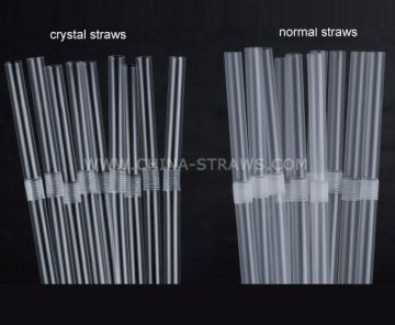 transparent flexible drinking straws