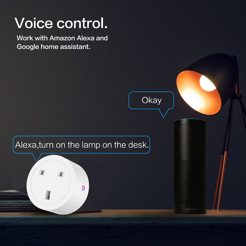 Chaoran Wholesale Alexa Amazon Echo Smart Wall Socket UK WiFi Enable UK Plug