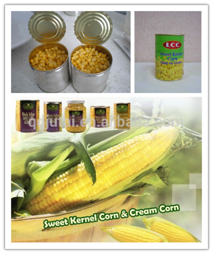 Fresh kernel corn canned