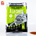 Sacchetto di cibo per gatti con fondo piatto in alluminio da 2,5 kg