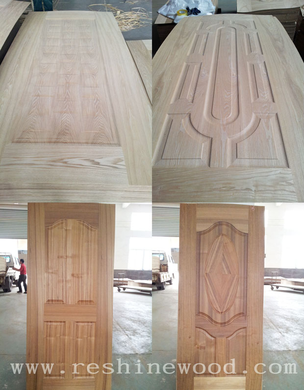 HDF Ash Molded Veneer Door Skin 3mm