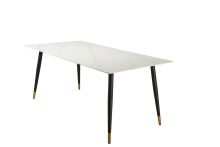 Polished Natural Ceramic Dining Table