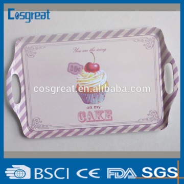 large size melamine food tray for restaurant