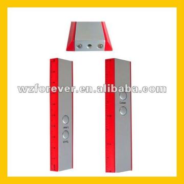 ruler shaped laser card with led torch