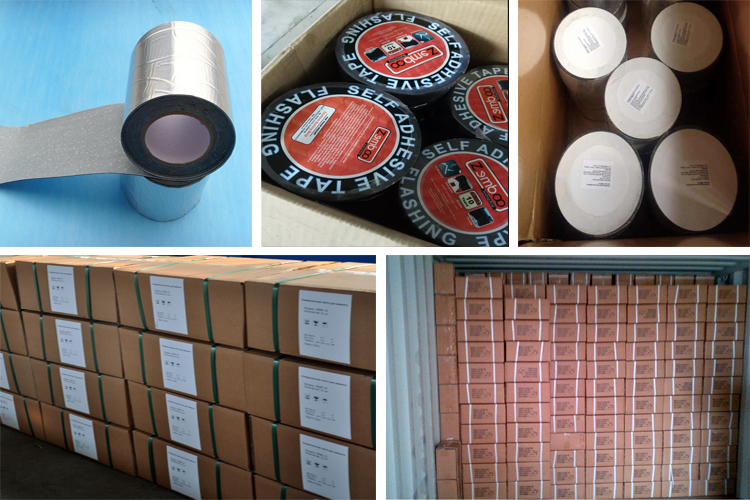 aluminum self adhesive bitumen flashing tape