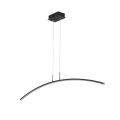 LEDER Noir Suspensions Abat-jour