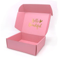 Hot Sale Wellpappe rosa Mailer Box benutzerdefinierte Geschenk Versandbox