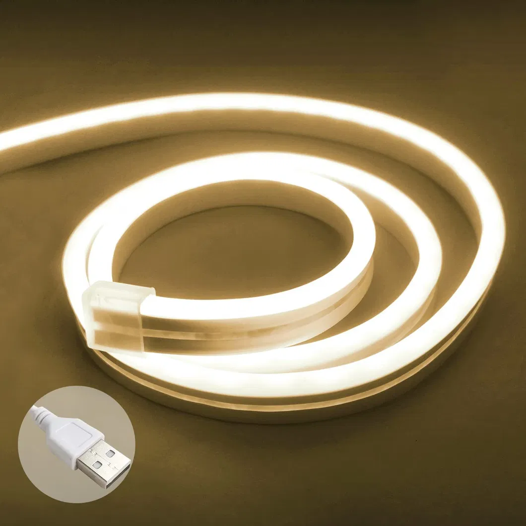 Colorful Flexible IP67 Silicone Neon Strip Lights for Home and Garden Decor