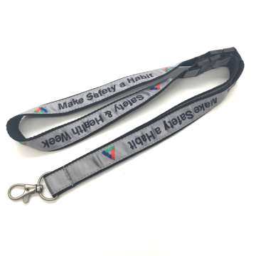 Custom Deisgn Heat Transfer Print Woven Lanyards