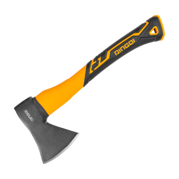 Polished head plastic handle durable wood cutting axe