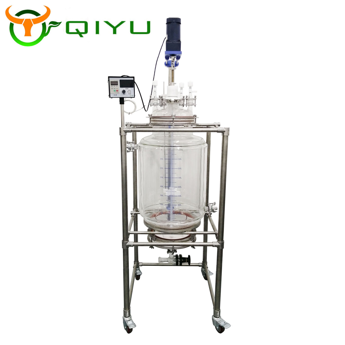 100mL-200L Extraction Pyrolysis vacuum sand core filter jacketed reactor for laboratory