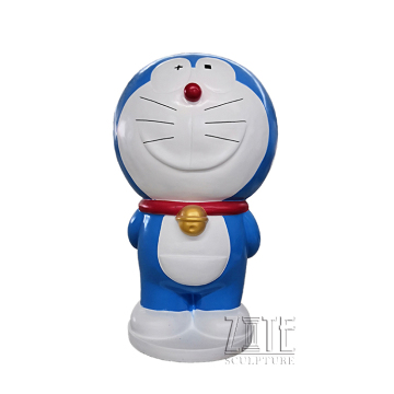 Outdoor Garden Japanese Cartoon Figures Fiberglass Doraemon Statue