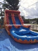 children inflatable pool slide,adults inflatable wet slide with water pool