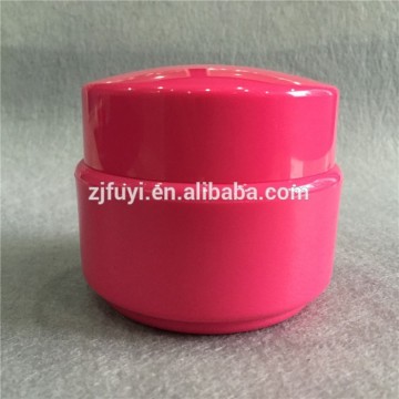 Empty acrylic cosmetic jars