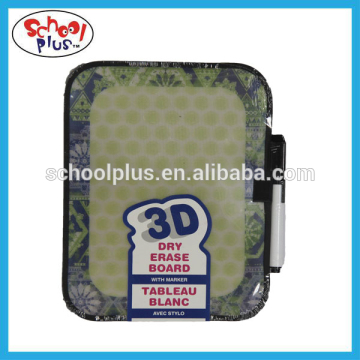 3D technology dry erasable writing boards with marker