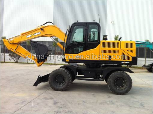 8吨轮式挖掘机 JGM9075L 中国新型液压挖掘机轮式挖掘机出售土方机械
