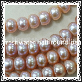 natural freshwater white pearls half