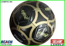 Black Official Size Customized Soccer Balls With Name , 280
