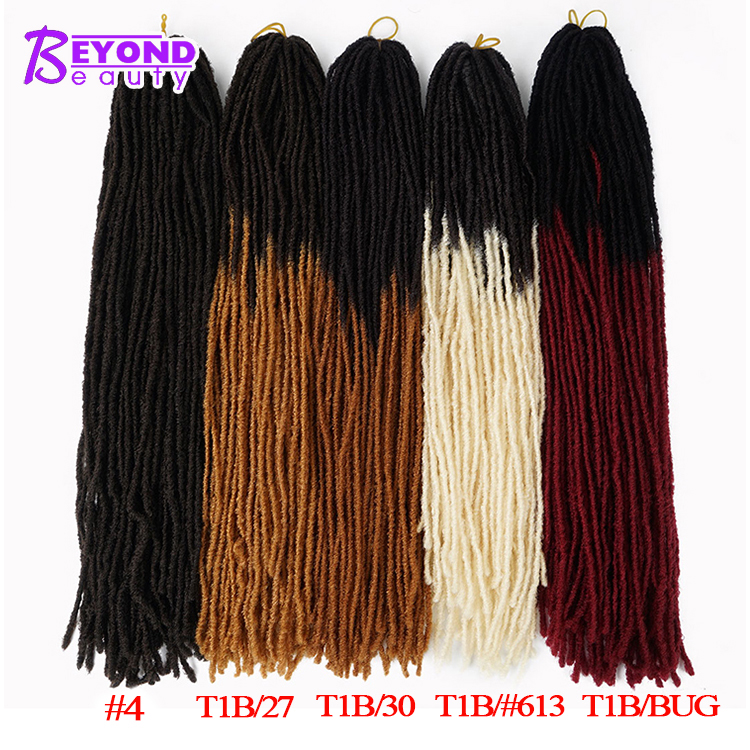 beyond beauty braiding hair micro crochet hair faux locs curly felt dreadlock extension hair locs
